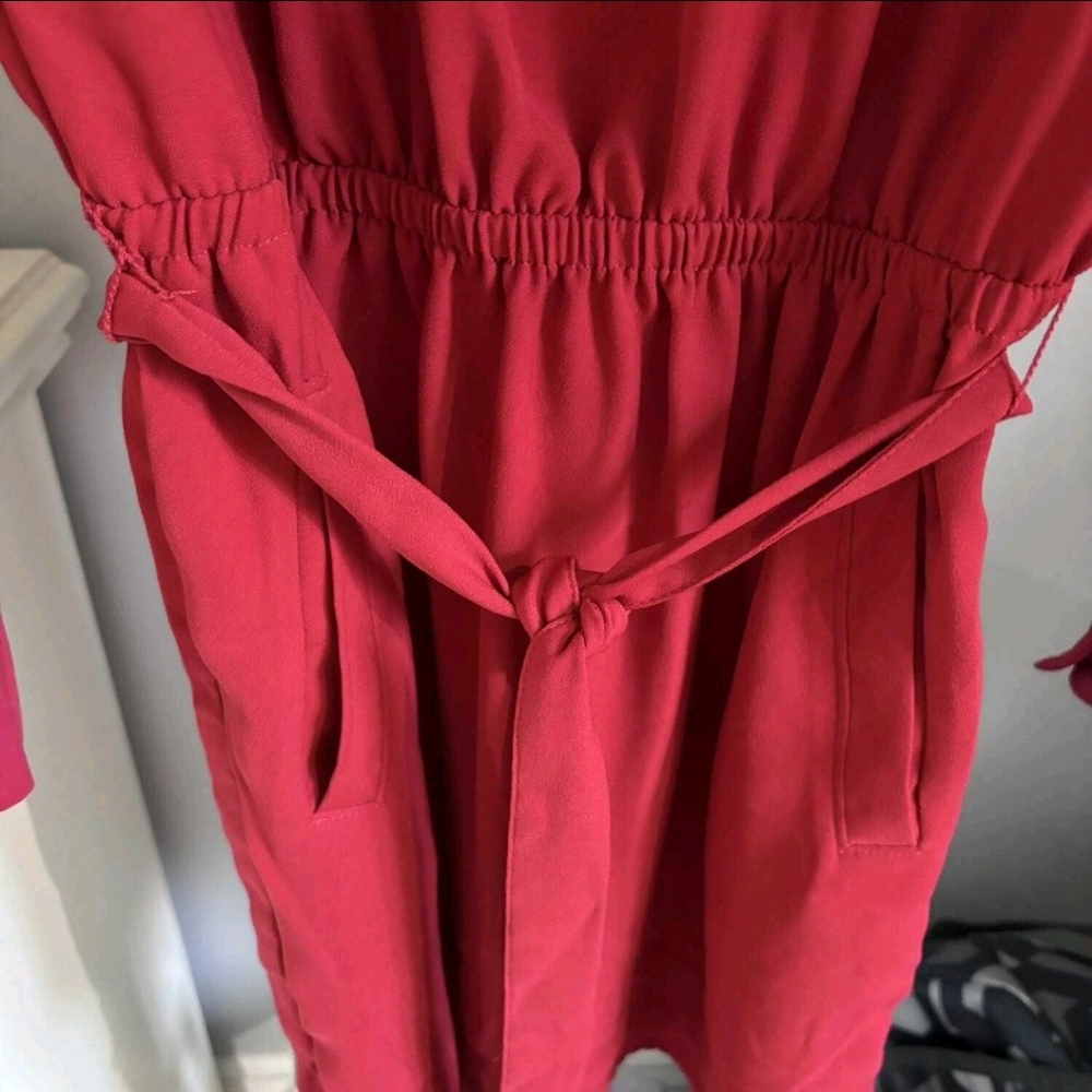 🌟Banana Republic Utility Dress in Raspberry Color - Picture 2 of 6